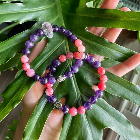 Amethyst & Agate bracelets - Picture 4 of 4